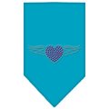 Unconditional Love Aviator Rhinestone Bandana Turquoise Large UN848179